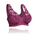 thumbnail image 6 of SHOPESSA Solid Color Bra Without Steel Ring Push Up Plus Size Mother Lace Underwearon Clearance, 6 of 6
