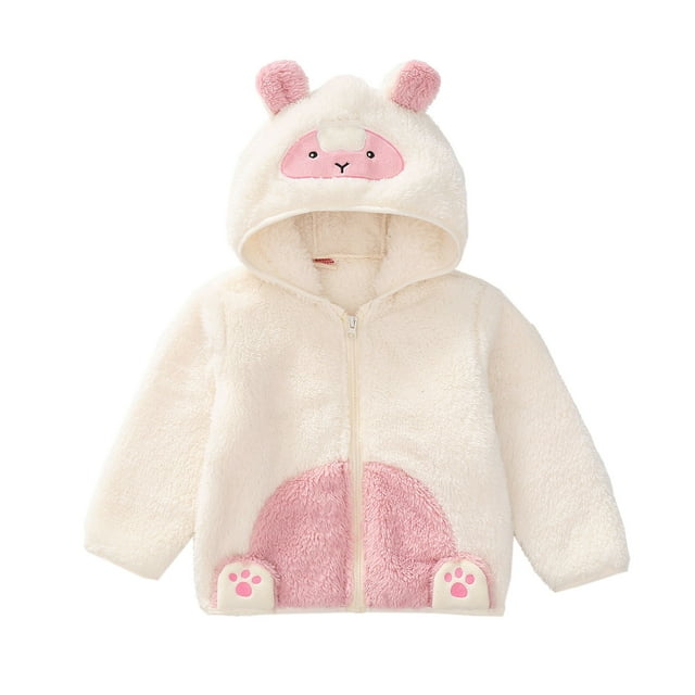 Girls Spring Jackets Cute and Warm Spring Fashionable Small Jacket with Ears for Infants and Young Children Infant Jackets for Girls