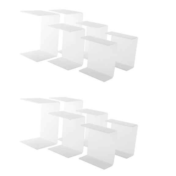 Acrylic Display Risers, Clear Rectangle Stands Shelf for Display 12Pcs,12 x Display racks (4 small, 4 medium, 4 large),transparent