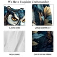 thumbnail image 4 of luoweisi Men's Beach Shorts Quick Dry Swim Trunks with Mesh Lining Cartoon Owl XL, 4 of 5
