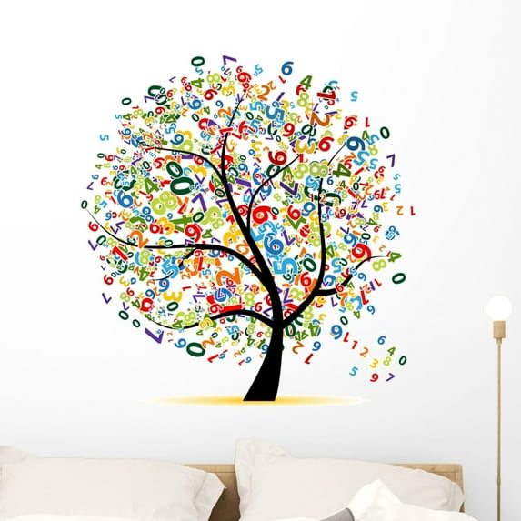 Digital Tree for Your Wall Decal by Wallmonkeys Peel and Stick Graphic (36 in H x 36 in W) WM286796