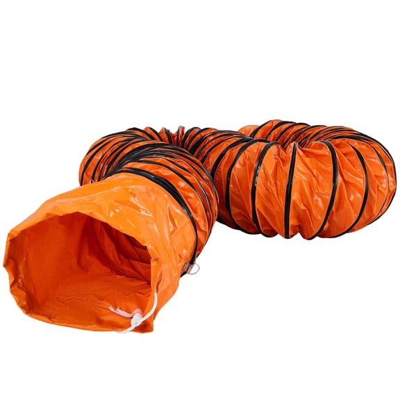 Flexible PVC Duct Hose 32ft Long for 12 Inch Ventilation Fan Exhaust Fan & Utility Blower, Heavy Duty
