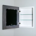 thumbnail image 2 of 14x18 Gray Mirrored Medicine Cabinet by Fox Hollow Furnishings, 2 of 5