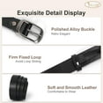 thumbnail image 2 of 2 Pack Women Leather Belt, Fashion Ladies Belt with Pin Buckle for Jeans Pants, 2 of 7