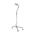 thumbnail image 3 of McKesson Chrome Steel Large Base Quad Cane, Adjustable Height 29" to 37.5", 300-lb Weight Capacity, 1 Ct, 3 of 5