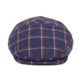 thumbnail image 3 of Men's 5 Panel Plaid Wool Tweed Newsboy Ivy Cap Gatsby Golf Flat Hat, 3 of 10