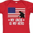 thumbnail image 4 of Inktastic Military Uncle is My Hero Us Flag Boys or Girls Baby Bodysuit, 4 of 5