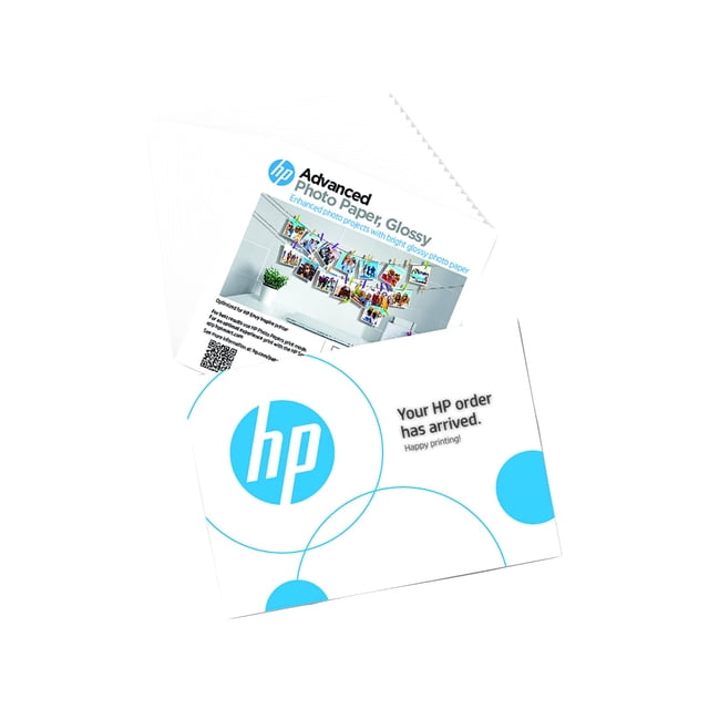 Papel fotográfico HP Advanced Glossy de 5 x 5 pulgadas en 20 hojas (49 V, 50 A)