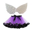 thumbnail image 1 of Conjunto de falda de tul y alas para disfraz de ballet de fiesta de Halloween para niñas de Herrnalise, 1 of 3