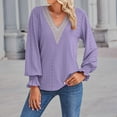 thumbnail image 4 of Ketyyh-chn99 Sweatshirts for Women Casual Blouses Button Down Shirt Tops Purple,XL, 4 of 5