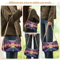 thumbnail image 4 of FORMRS Womens Shoulder Bag with Chain Strap Clutch Purse Cute Tote Handbag, Neon Road, 4 of 7