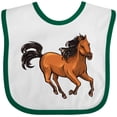thumbnail image 3 of Inktastic Wild Mustang Horse Galloping Boys or Girls Baby Bib, 3 of 4