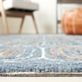 thumbnail image 4 of SAFAVIEH Metro Wichita Geometric Area Rug, Blue/Yellow, 6' x 6' Round, 4 of 11