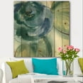 thumbnail image 2 of Designart 'Blue Floral Poppies II' Cottage Print on Natural Pine Wood, 2 of 3
