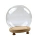 thumbnail image 4 of Cúpula de exhibición con base de madera, soporte para tarro, decoración del hogar, suministros para fiestas, aniversarios 10cm, 4 of 9