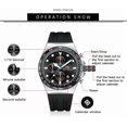thumbnail image 5 of Men Watches Business Casual Wrist Watch (Chronograph/Waterproof/Luminous/Calendar) Silicon Band Fashion Watches for Men…, 5 of 6