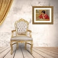 thumbnail image 3 of Renoir, Pierre-Auguste 24x20 Gold Ornate Wood Framed with Double Matting Museum Art Print Titled - Léontine lisant, 3 of 4