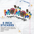 thumbnail image 4 of (2 Pack) Mom Life Stickers - Sunflower - Butterfly - Tie Dye Mother Stickers - 5" On Longest Side - Sticks to Smooth Flat Surfaces - Made in USA - BMCS18654, 4 of 7