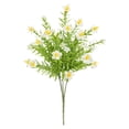 thumbnail image 2 of Fake Flowers, Spring Flowers Artificial, 1 Bundle Artificial Daisy Bouquet Plastic Cemetery Memorial Flowers, Home Table Centerpieces Indoor/Outdoor Sympathy Gift Arrangements, 2 of 9