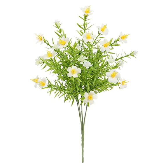 Artificial Cemetery Flowers Bouquet, Plastic Memorial Flowers for Hanging Window Box, Home Table Centerpieces, Outdoor Porch Decor, 1 Artificial Flower