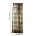 thumbnail image 3 of Linnome Rideau Tissé Style Rural Semi-Transparent pour Salon Chambre Balcon 62.99x55.12 Po Polyester Vert, 3 of 6