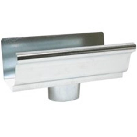29010 K-Style Gutter End Piece & Outlet - Galvanized - 5 In.