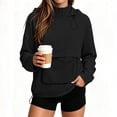 thumbnail image 2 of Qiggri Women's Quarter Zip Pullover Windbreaker Lightweight Waterproof Breathable Drawstring Hem Long Sleeve Outdoor Rain Jacket for Spring Fall Hiking L, 2 of 9