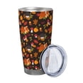 thumbnail image 2 of Goofa Autumn Hedgehog and Fox Cute for 20 oz Skinny Tumbler Stainless Steel Coffee Mug Slim Vacuum Insulated Travel Cup Car Cup-Without Straw, 2 of 8
