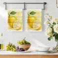 thumbnail image 3 of Lemon Kitchen Towels Set of 3, Yellow Summer Botanical Watercolor Wooden Absorbent Dish Towels for Kitchen, Microfiber Hand Towel, Quick Drying Tea Towel for Cleaning Decorative Dishcloths, 3 of 7