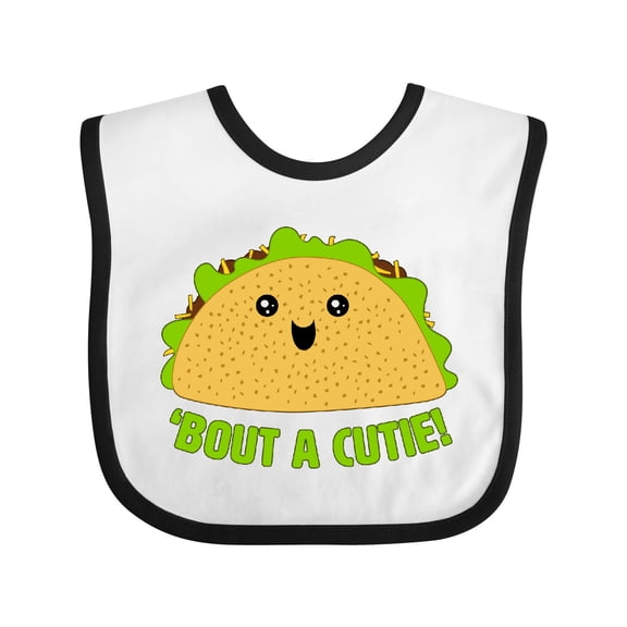 Inktastic Taco Bout a Cutie Cute Taco Pun Boys or Girls Baby Bib