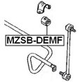 thumbnail image 2 of Febest FRONT STABILIZER BAR BUSHING D17 # MZSB-DEMF OEM D350-34-156D, 2 of 2