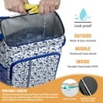 thumbnail image 4 of Monstera Hibiscus Cooler Backpack Leak-Proof Lightweight for Road Trips Travel with Long-Lasting Insulation, 4 of 6