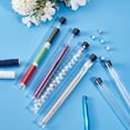thumbnail image 4 of 6pcs Clear Plastic Storage Tubes 8 Inch with Black Lids Flat Bottom Durable Bead Containers for Crafting Jewelry Supplies Item Storage Clear, 4 of 9