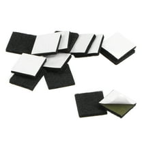 Furniture Pads, Adhesive Felt Pads 20mm x 20mm Square 3mm Thick Black 36Pcs