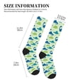 thumbnail image 5 of Bixox Cute Dinosaur Blue Green Print Compression Socks,Compression Socks Women & Men Circulation for Medical,Running,Athletic, 5 of 7