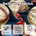 thumbnail image 3 of Baseball Elegant Velvet Throw Pillow Covers - Set of 2, Decorative Bed Pillow Cases with Unique Patterns for Home Decor, Available in 16x16, 18x18, and 20x20 Inches, 3 of 6