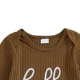 thumbnail image 5 of mgoYE Newborn Baby Boy Girl Clothes Hi I'm New Here Coming Home From Hospital Outfits Gender Neutral One Piece Romper(Brown,0-3 Months), 5 of 6
