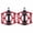 red, variant on FACEGA 1Pairs Bike Pedals,Large Pedal Surface Bicycle Accessories,Enhanced Grip and Comfort Mountain Bike Pedals,Black