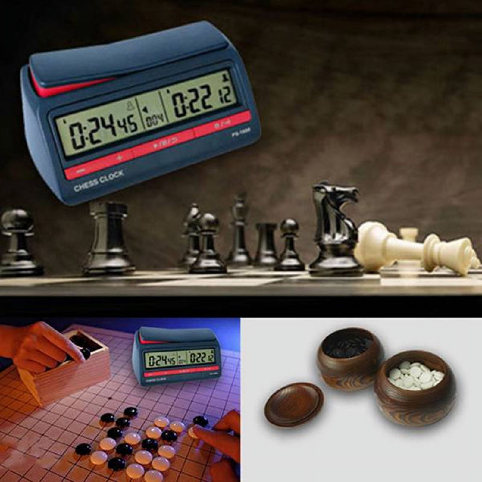 Relógio de Xadrez Profissional Digital Chess Timer Count Up Down T