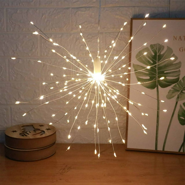 TopLLC Christmas Tree Ornaments, Christmas Decorations Led Christmas Light Bulb Needle Red Fruit Snowflake Decorative Christmas Tree Pendant Decorative Lamp Copper Wire Lamp Decorative Lights