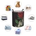 thumbnail image 4 of ZICANCN Laundry Basket Organizer, Skull Hand Rose Flower Collapsible Hamper for Bathroom Bedroom Laundry Room, Medium Size, 4 of 7