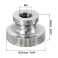 thumbnail image 2 of Uxcell Knurled Thumb Nuts, 1 Pack M8 x D24mm x H16mm Stainless Steel Knobs Fasteners Blind Hole for 3D Printer Parts, 2 of 5