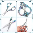 thumbnail image 2 of HLONK 2Inch Stainless Steel Scissors Silver Sewing Embroidery Scissors Small Precision Detail Scissors Vintage Shears Sharp Cutter for Fabric Paper Cutting Craft Art Work DIY Tool DIY, 2 of 9