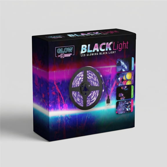 10FT Black Light Tape Light 10 Watt