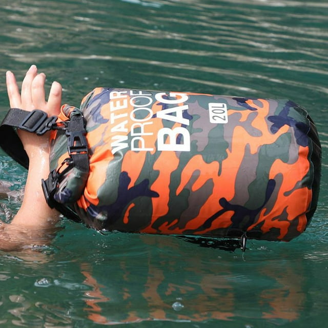PVCS Sac Imperméable Camouflage Extérieur Sac Seau à Bandoulière Sac de Plage Sac Imperméable