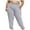 Gray, variant on Inleife Oversized Sweatpants Women Solid Color Elastic Waist Casual Sweat Pants With Side Pockets Plus Size Sweatpants