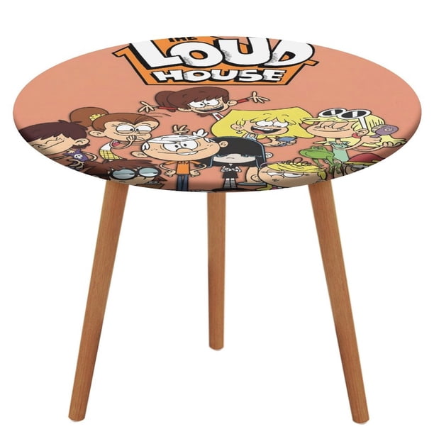 The Loud House-theme Fitted Round Tablecloths Elastic Edged Table Covers Waterproof Table Cloth for Kitchen Holiday Party Tables Decor 120cm