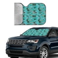thumbnail image 3 of Kdxio Hawaii Palms Print Front Windshield Sun Shade,Folding Auto Sunshade for Car Truck SUV-, 3 of 7