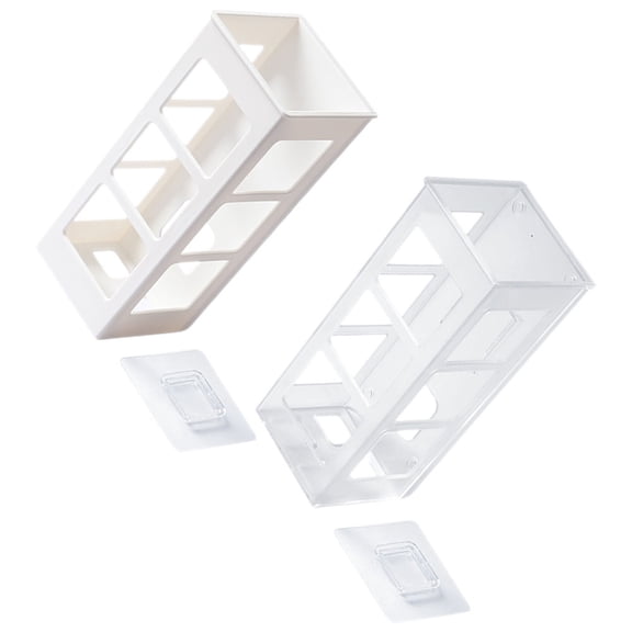 Soimiss 2pcs Hair Dryer Holder No Drilling Plastic Modern Organizer For Hotel