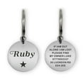 thumbnail image 5 of Personalized Round Dog Tags, Free Engraving Custom Pet ID Tags, Dog Cat Puppy ID Name Collar Tag, Multiple Colors & Sizes, 5 of 6